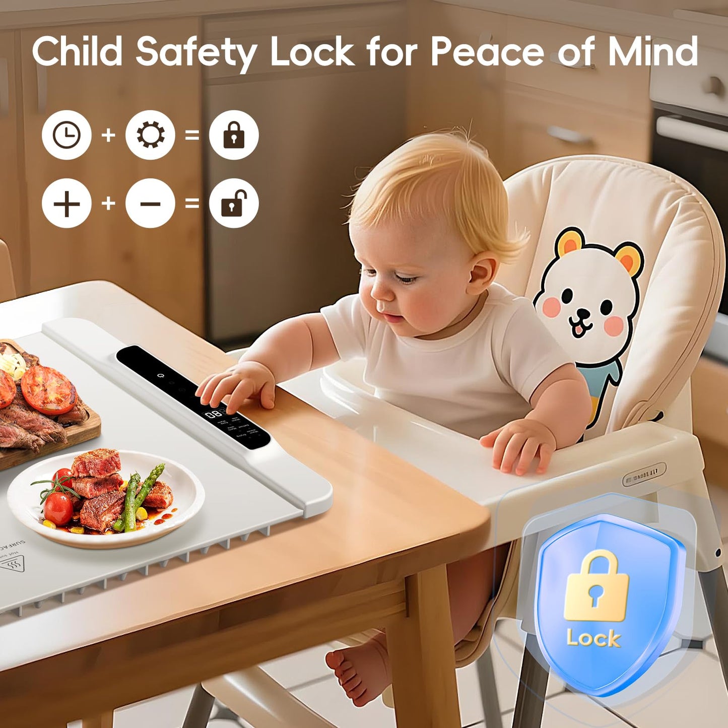 Intelligent Food Warming Mat with Precise Temperature Control and Advanced Heating Technology