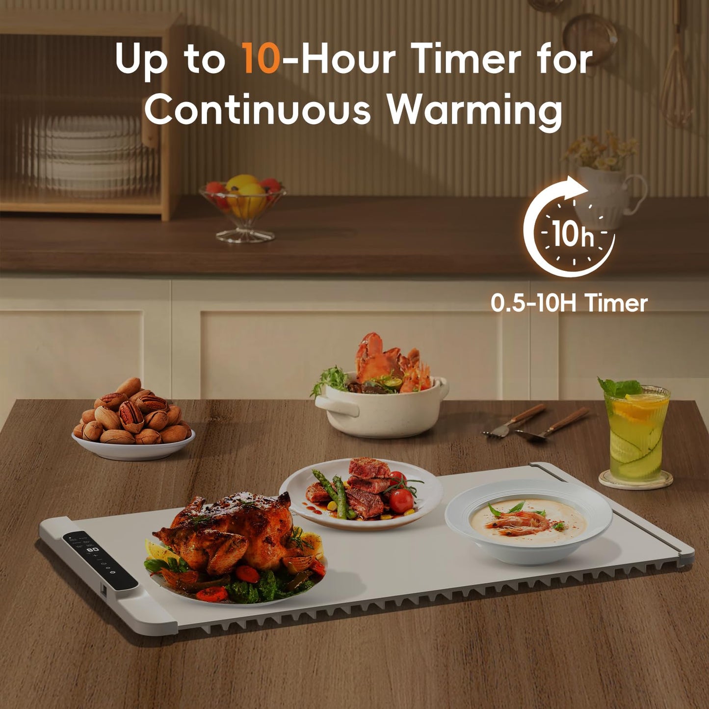 Intelligent Food Warming Mat with Precise Temperature Control and Advanced Heating Technology