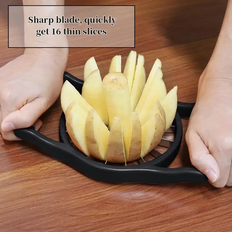 Innovative 16-Blade Slicer for Perfect Uniform Slices of Large Apples
