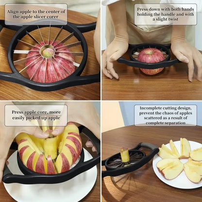 Innovative 16-Blade Slicer for Perfect Uniform Slices of Large Apples