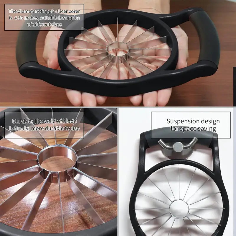 Innovative 16-Blade Slicer for Perfect Uniform Slices of Large Apples