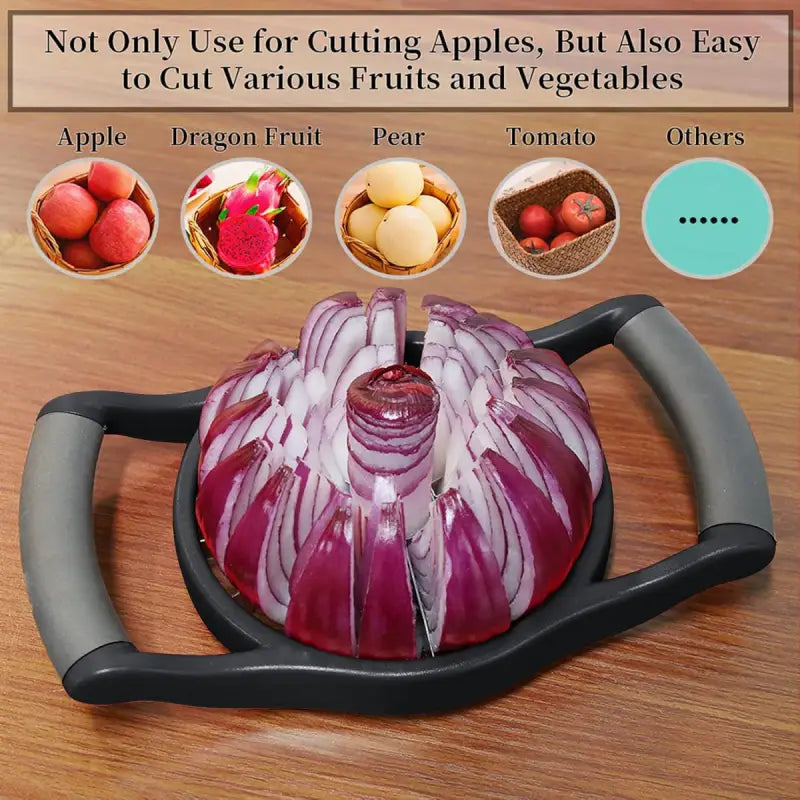 Innovative 16-Blade Slicer for Perfect Uniform Slices of Large Apples