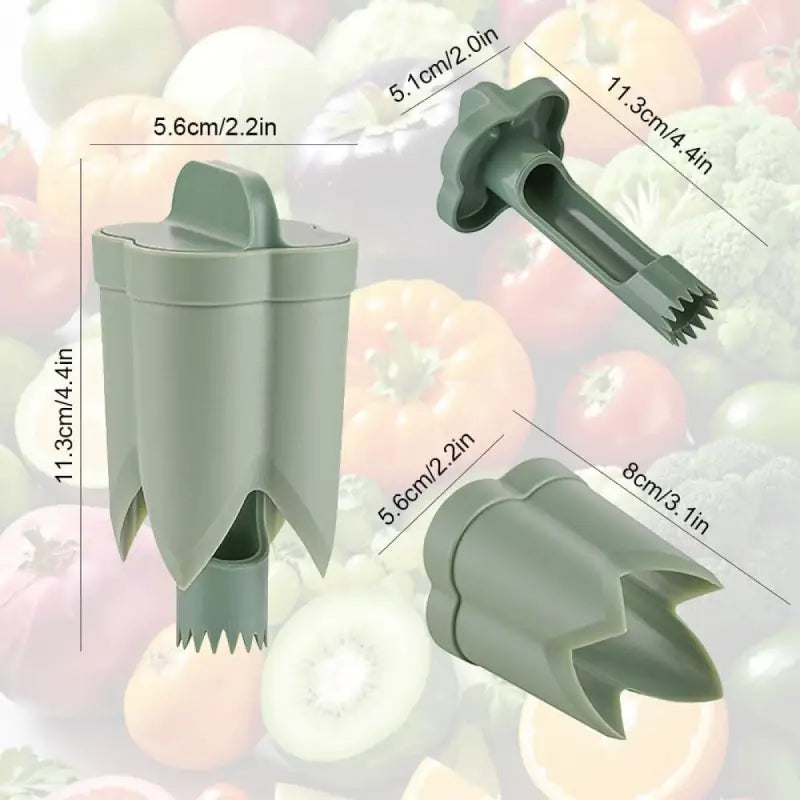 Innovative Pepper Corer with Specially Angled Design for Quick Seed Removal