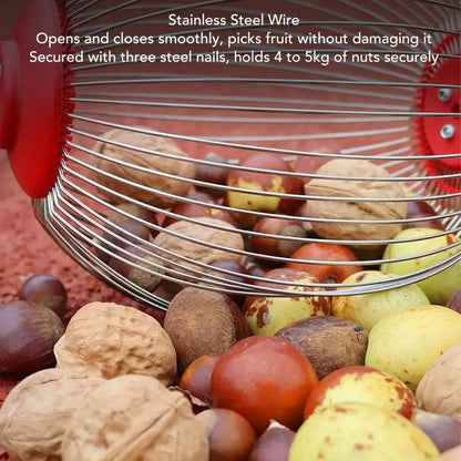 Acorn Picker Roller: 44.7" 3-Section Gatherer for Nuts & Golf Balls Outdoor - Take Fire