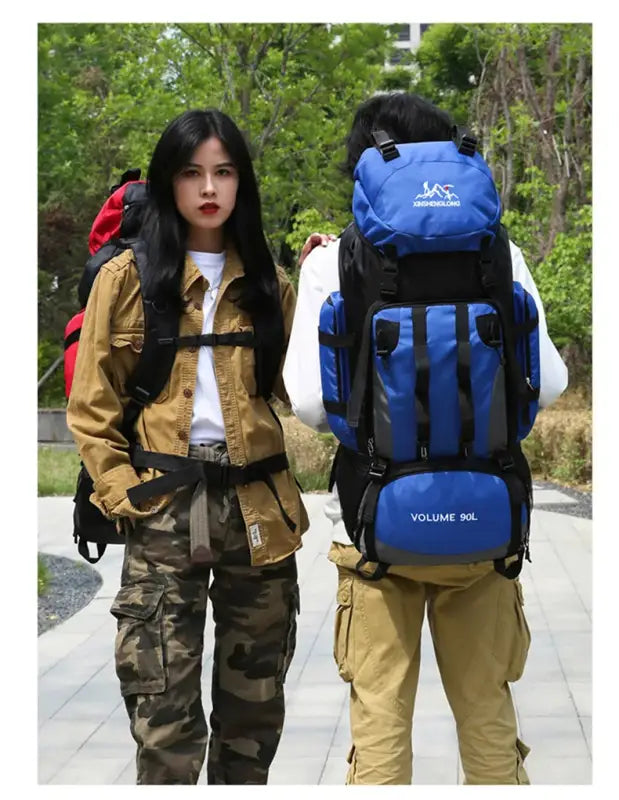 Large Capacity Waterproof Hiking Backpack - 背包