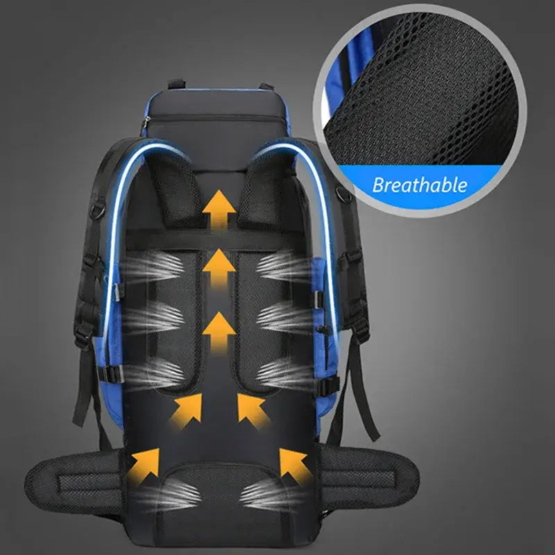 Large Capacity Waterproof Hiking Backpack - 背包