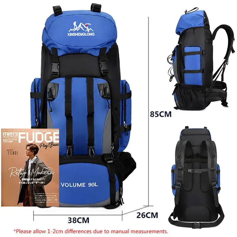 Large Capacity Waterproof Hiking Backpack - 背包