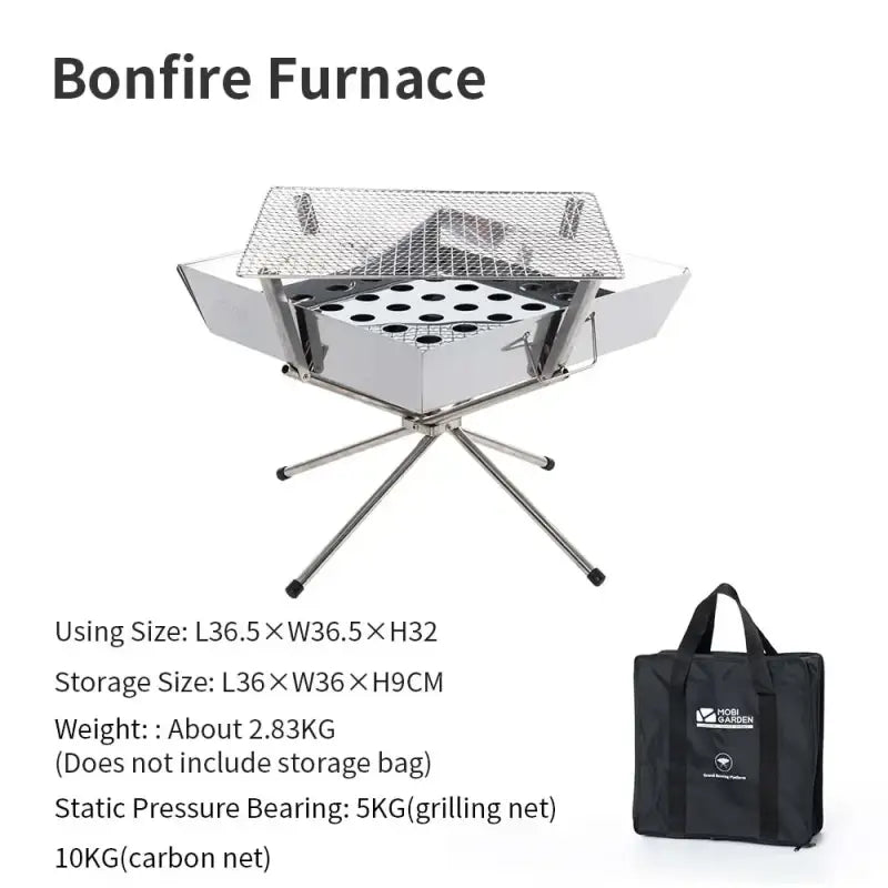 MOBI GARDEN Portable Bonfire Campfire Pit - Campfire Pit