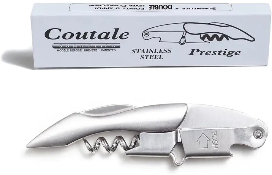 Spring-Loaded Corkscrew: French Patented Double Lever for Effortless Wine Opening - Take Fire