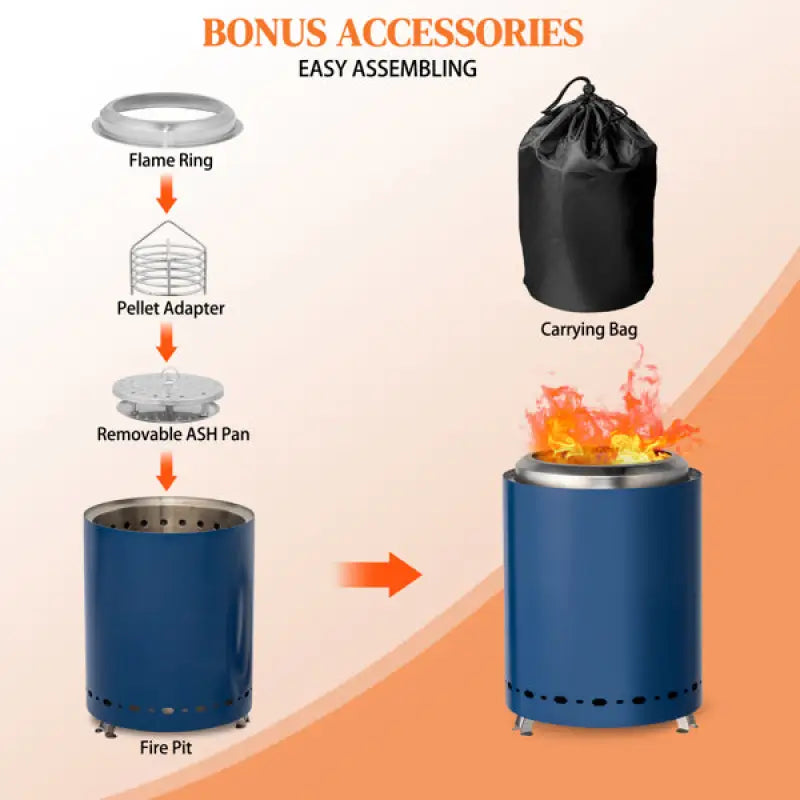 Portable Smokeless Fire Pit - United States