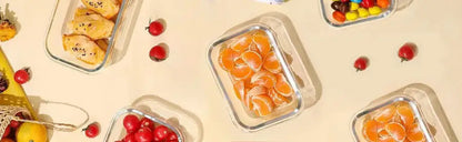 10-Pack 30oz Glass Containers: Airtight Meal Prep Bento Box for Microwave/Dishwasher (Gray) - Take Fire