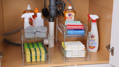 Pull-Out Drawer Organizer for Easy Access Storage Solution
