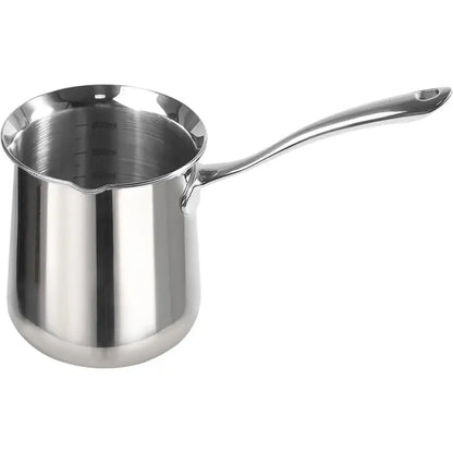 Turkish Coffee Pot: SUS304 Stainless Steel Briki for Greek & Arabic Coffee (20oz) - Take Fire