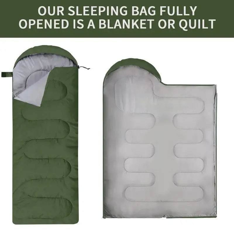 Ultralight Waterproof 4-Season Envelope Sleeping Bag - 睡袋