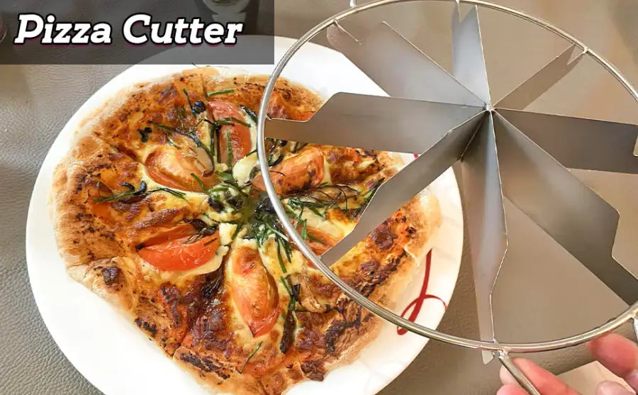 Stainless Steel Pie Cutter: 10-Slice Design for Pizza, Cookies & Pastries - Take Fire
