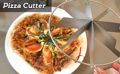 Stainless Steel Pie Cutter: 10-Slice Design for Pizza, Cookies & Pastries - Take Fire