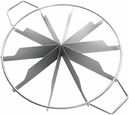 Stainless Steel Pie Cutter: 10-Slice Design for Pizza, Cookies & Pastries - Take Fire