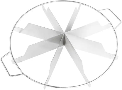 Stainless Steel Pie Cutter: 10-Slice Design for Pizza, Cookies & Pastries - Take Fire