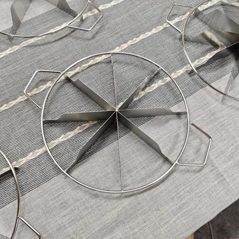 Stainless Steel Pie Cutter: 10-Slice Design for Pizza, Cookies & Pastries - Take Fire